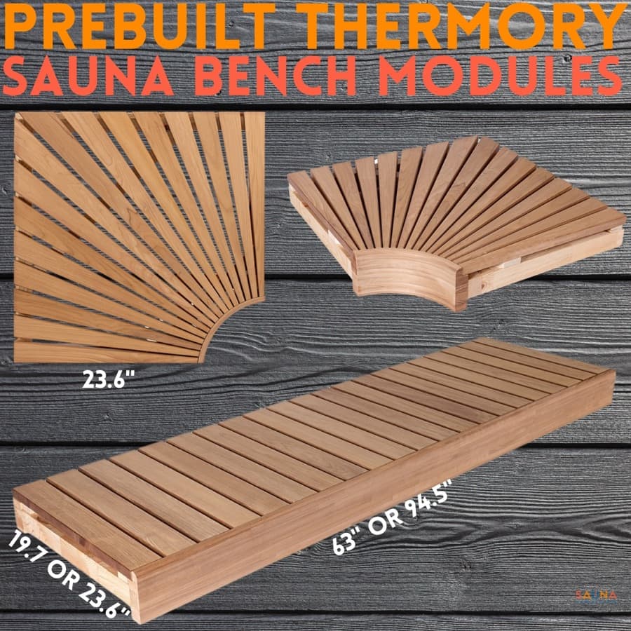 Thermory Prebuilt Sauna Bench Modules