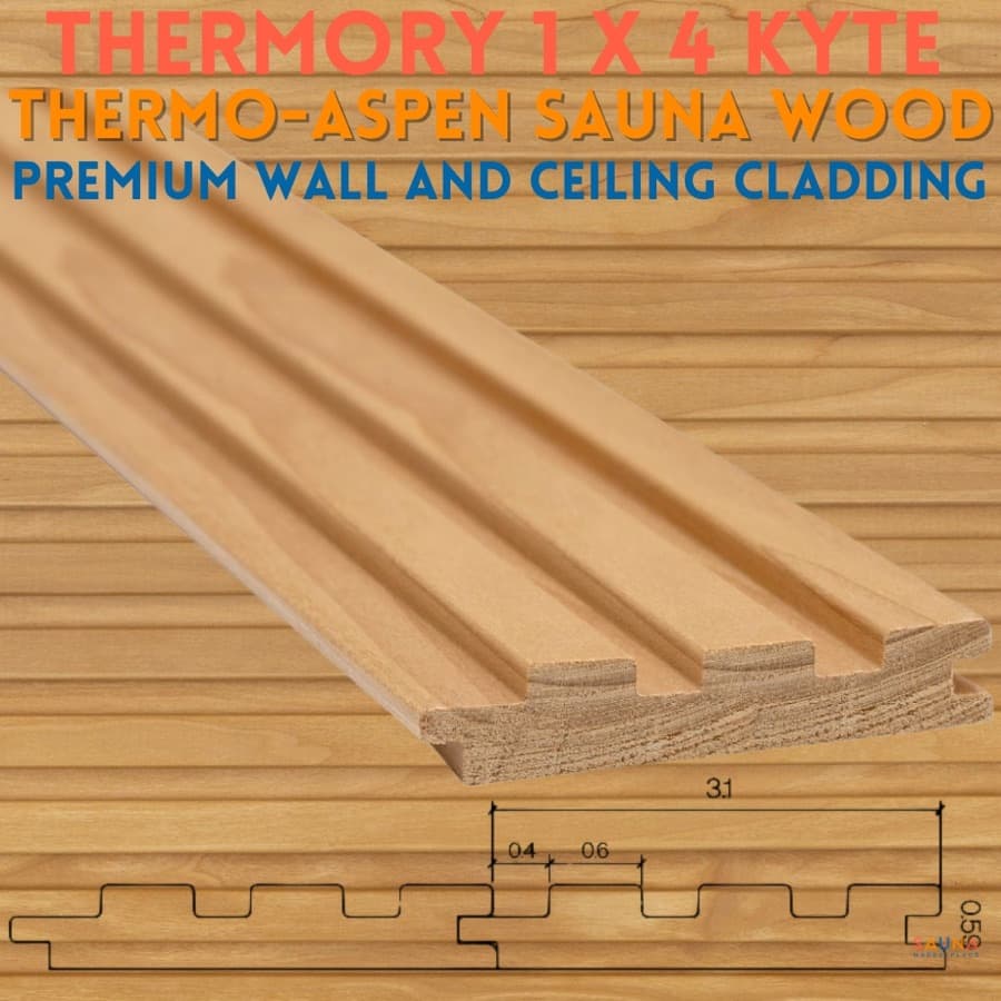 Thermory Thermo-Aspen 1x4 KYTE Wall Cladding