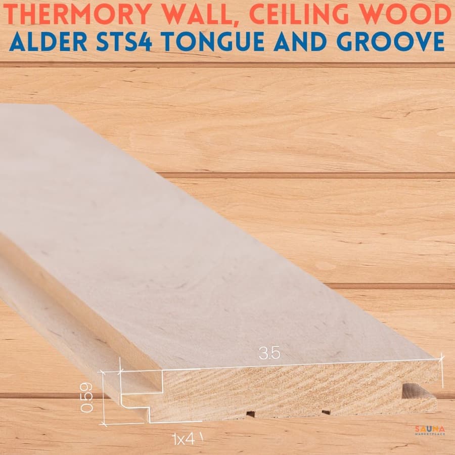 Thermory 1X4 Alder STS4 T&G Wall Cladding