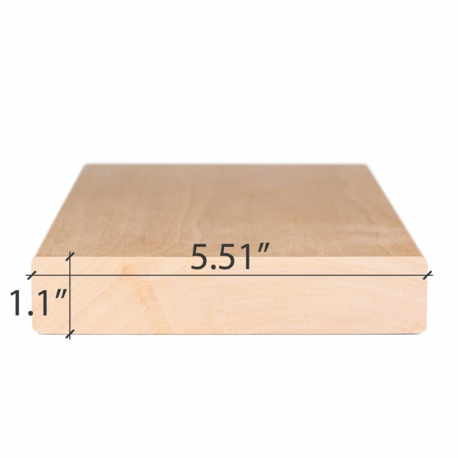 ProSaunas Alder 2X6 S4SEE SHP Bench, Backrest & Skirting