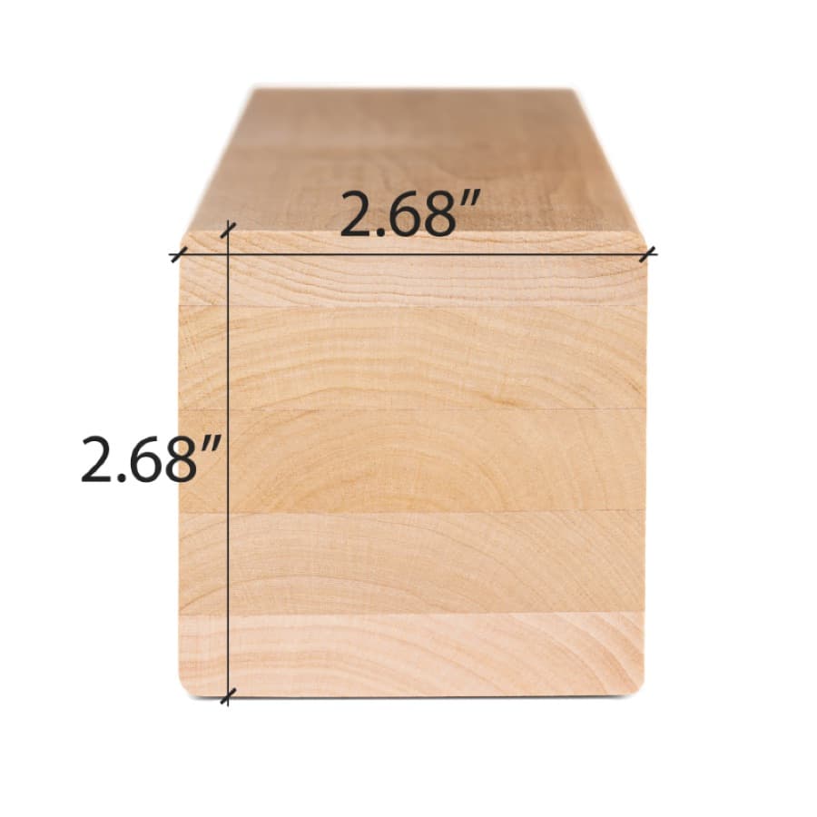 ProSaunas Alder 3X3 S4SEE SHP Bench, Backrest & Skirting
