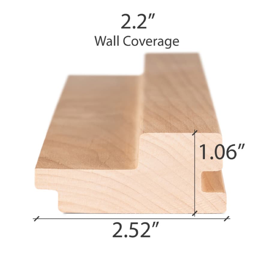 ProSaunas Alder Grace™ 2X3 T&G Wall Cladding
