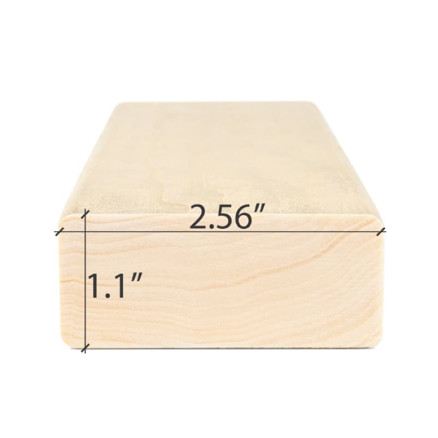 ProSaunas Aspen 2X3 S4SEE SHP Bench, Backrest & Skirting