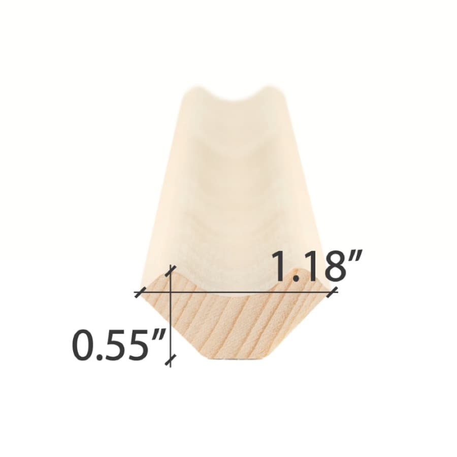 ProSaunas Aspen 1X2 SI Inside Corner Trim