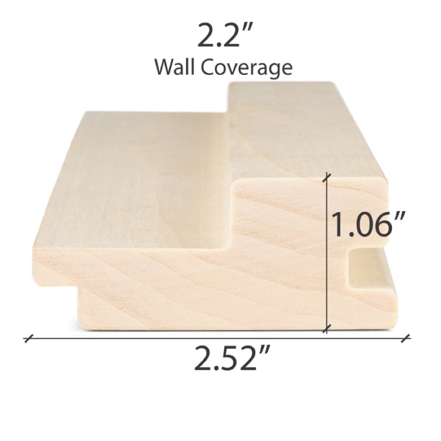 ProSaunas Aspen Grace™ 2X3 T&G Wall Cladding