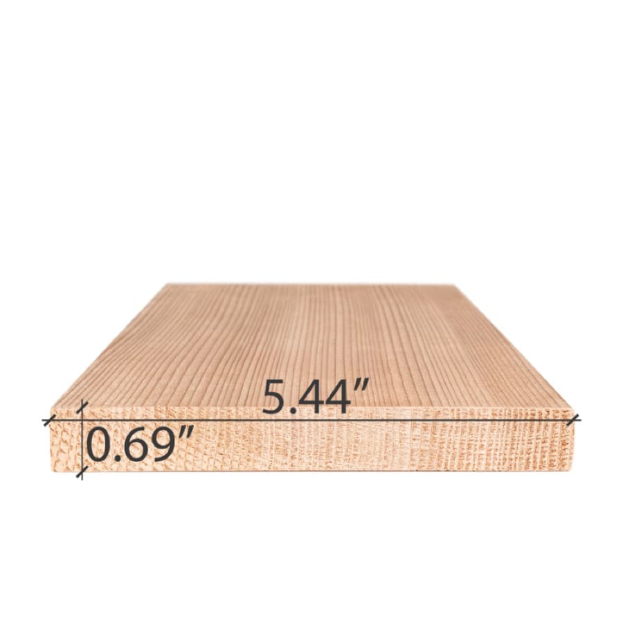 ProSaunas Western Red Cedar 1X6 VG S4SEE Bench, Backrest & Skirting
