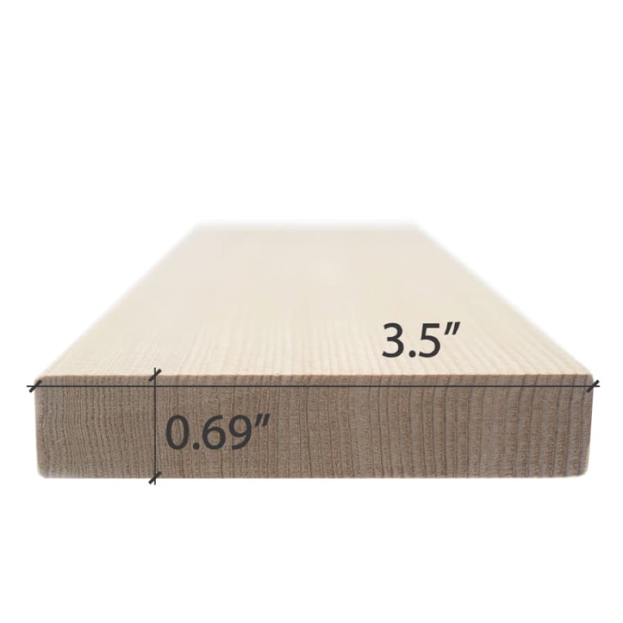 ProSaunas Hemlock 1X4 VG S4SEE Bench, Backrest & Skirting
