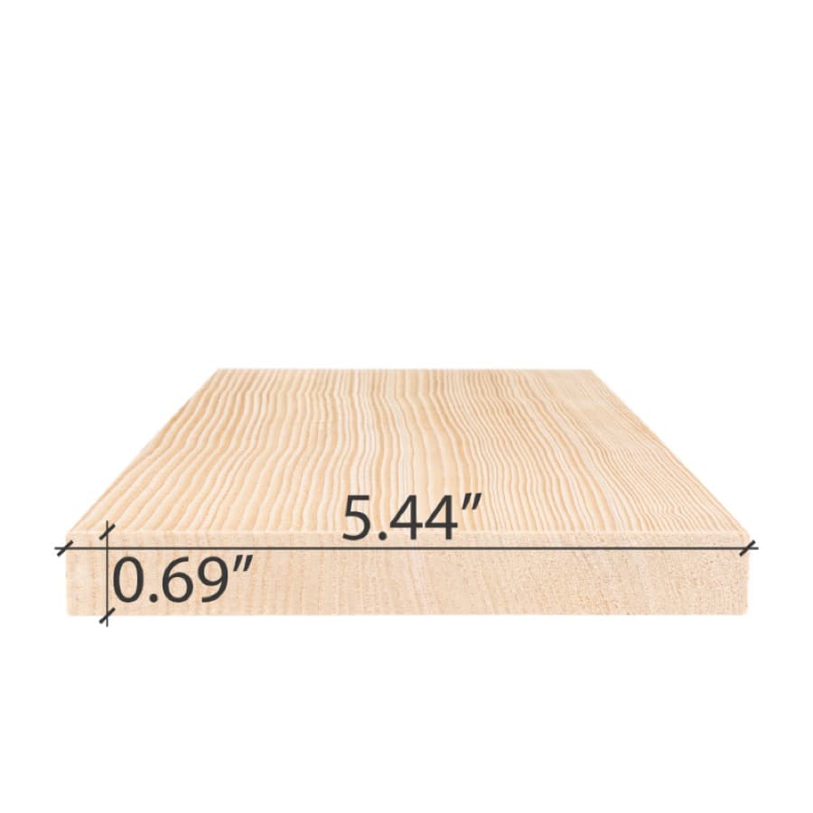 ProSaunas Hemlock 1X6 VG S4SEE Bench, Backrest & Skirting