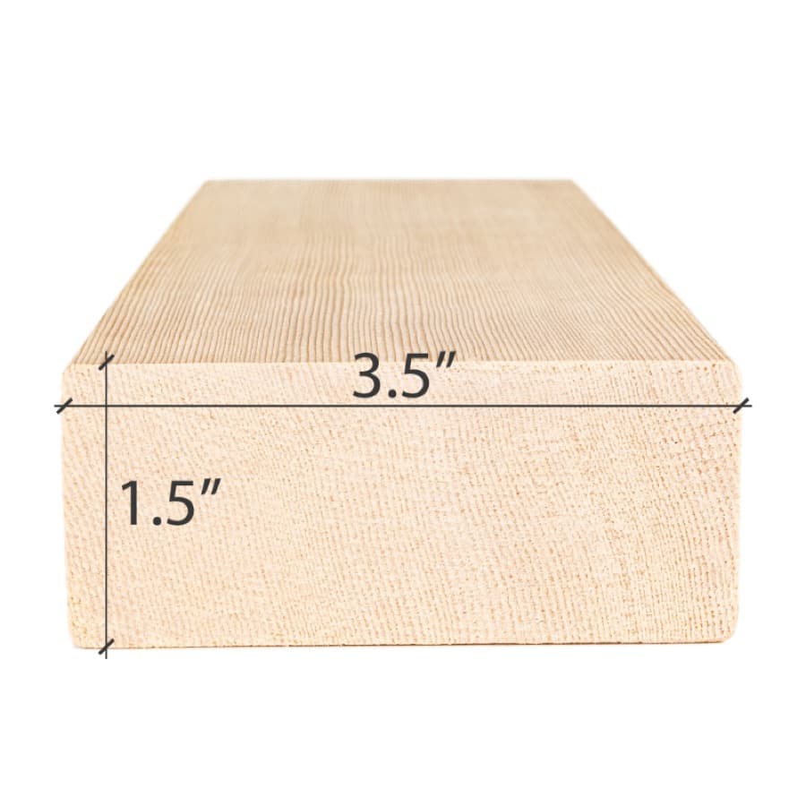 ProSaunas Hemlock 2X4 VG S4SEE Bench, Backrest & Skirting
