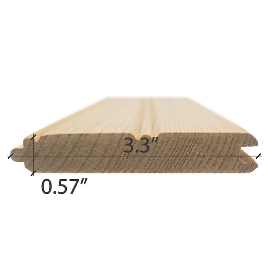ProSaunas Hemlock 1/2X4 VG T&G V2E Wall Cladding