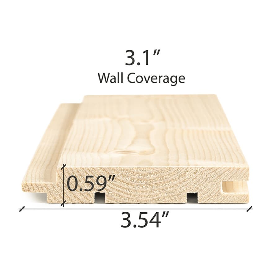 ProSaunas Spruce 1X4 T&G STS4 Wall Cladding