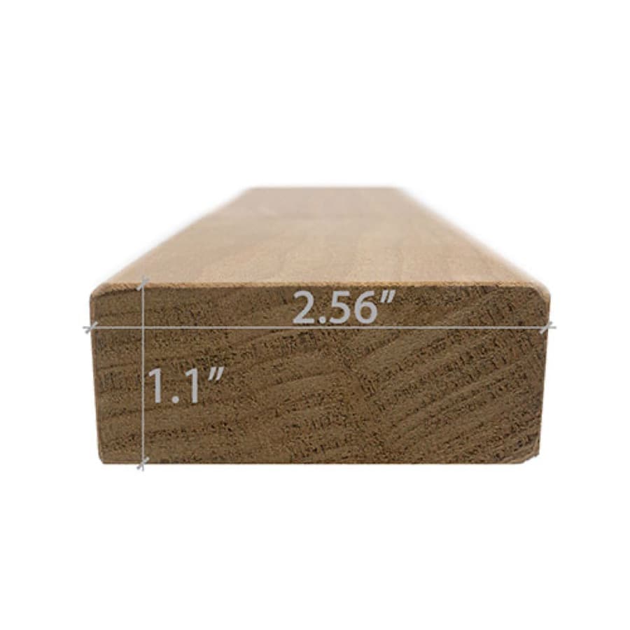 ProSaunas Thermo-Aspen 2X3 S4SEE SHP Bench, Backrest & Skirting
