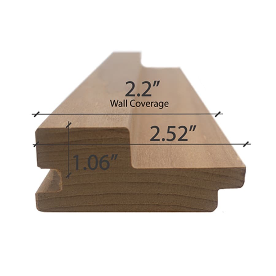 ProSaunas Thermo-Aspen Grace™ 2X3 T&G Wall Cladding