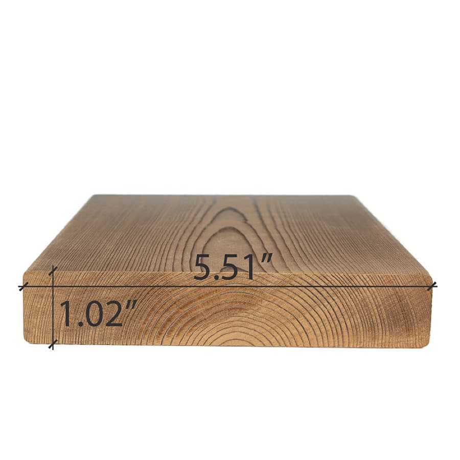 ProSaunas Thermo-Spruce 2X6 S4SEE SHP Bench, Backrest & Skirting