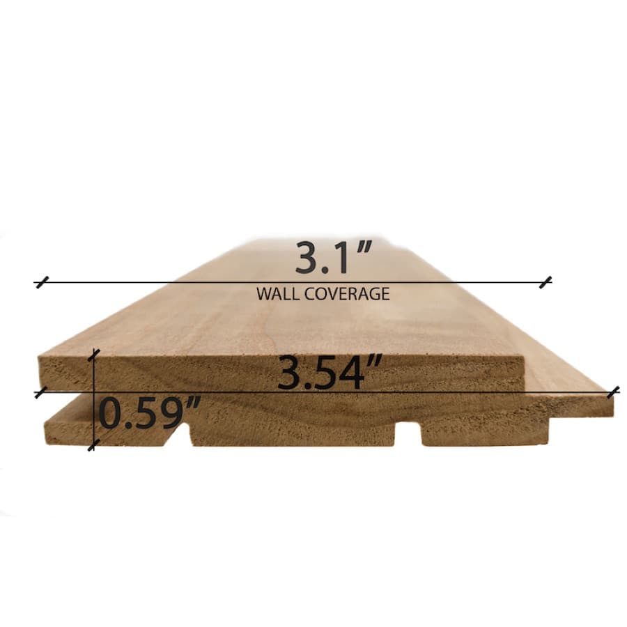 ProSaunas Thermo-Aspen 1X4 T&G STS4 Wall Cladding