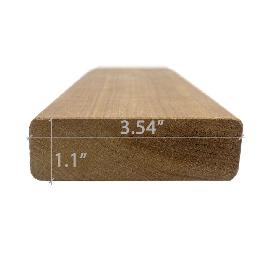 ProSaunas Thermo-Aspen 2X4 S4SEE SHP Bench, Backrest & Skirting