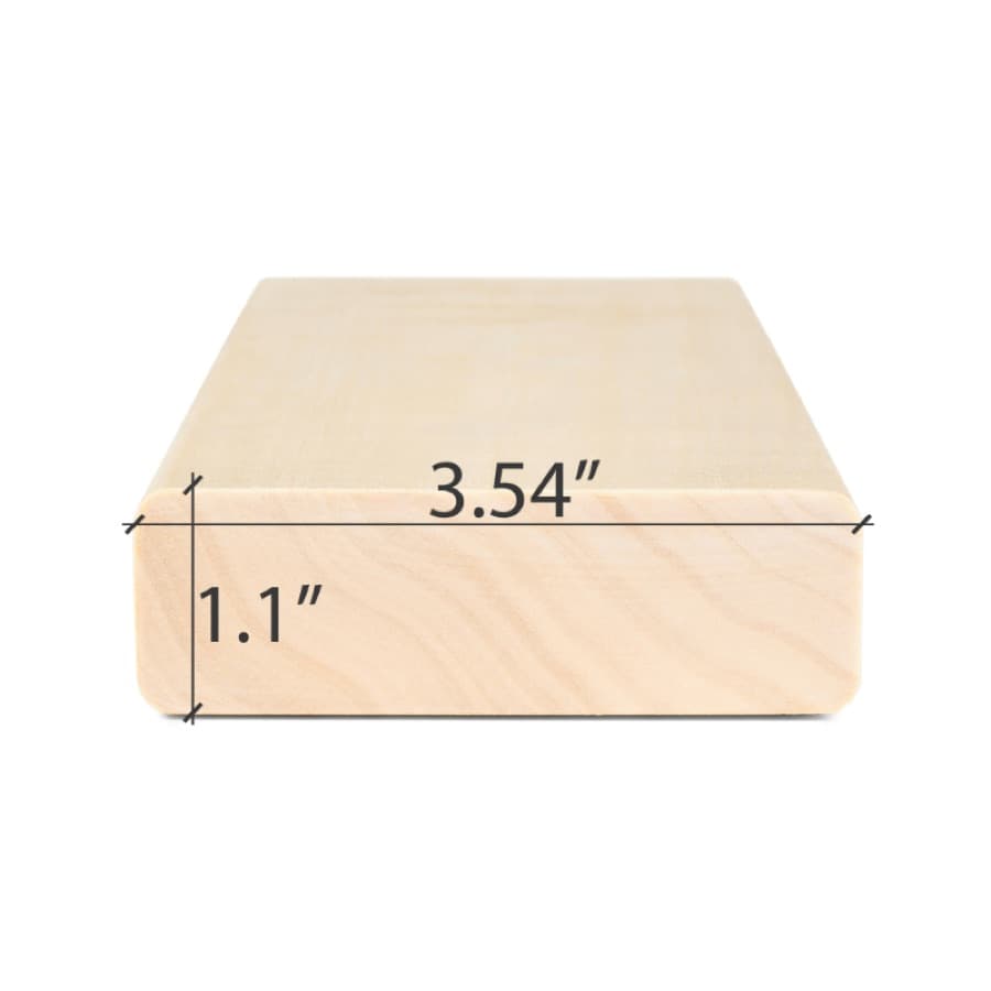 ProSaunas Aspen 2X4 S4SEE SHP Bench, Backrest & Skirting