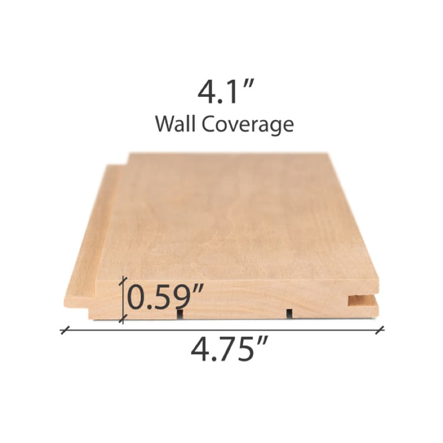ProSaunas Alder 1X5 T&G STS4 Wall Cladding