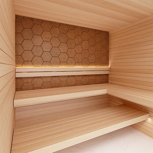 Thermory ProSaunas Hive Thermo Decorative Sauna Wall Panels | 6-Panel Box